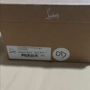 Christian Louboutin Tan Shoe Box